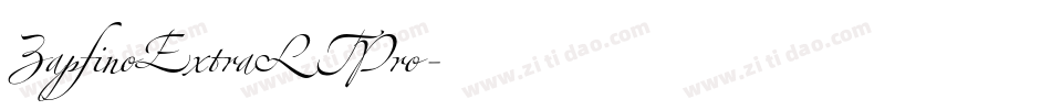 ZapfinoExtraLTPro字体转换