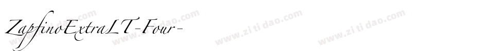 ZapfinoExtraLT-Four字体转换