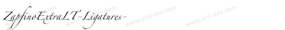 ZapfinoExtraLT-Ligatures字体转换