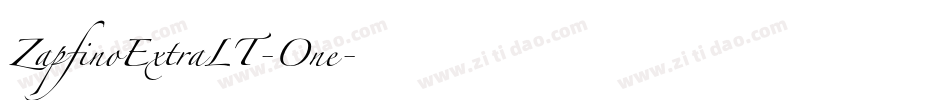 ZapfinoExtraLT-One字体转换