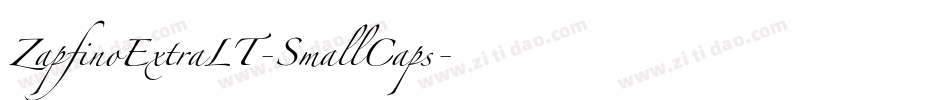ZapfinoExtraLT-SmallCaps字体转换