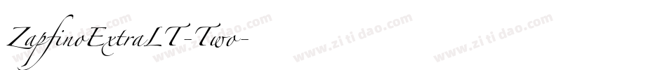 ZapfinoExtraLT-Two字体转换
