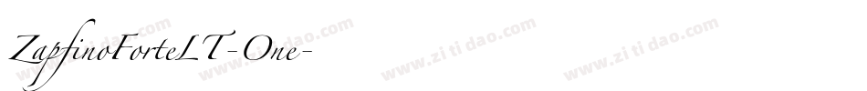 ZapfinoForteLT-One字体转换