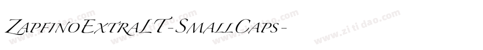 ZapfinoExtraLT-SmallCaps字体转换
