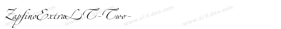 ZapfinoExtraLT-Two字体转换