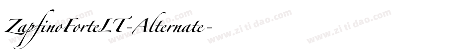 ZapfinoForteLT-Alternate字体转换