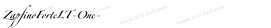 ZapfinoForteLT-One字体转换