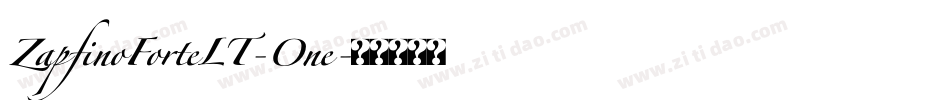 ZapfinoForteLT-One字体转换