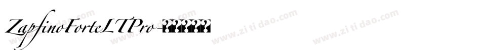 ZapfinoForteLTPro字体转换