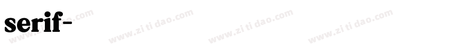 serif字体转换