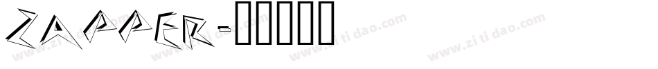 Zapper字体转换