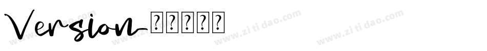 Version字体转换