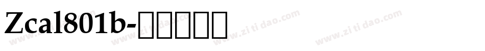 Zcal801b字体转换