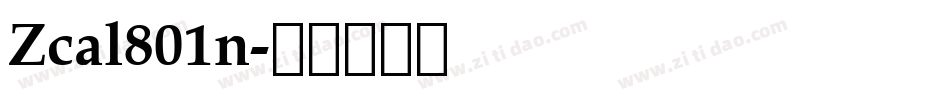 Zcal801n字体转换