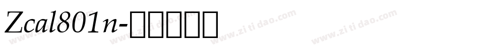 Zcal801n字体转换