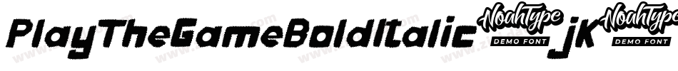 PlayTheGameBoldItalic-jK6l字体转换