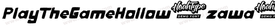 PlayTheGameHollow-zawa字体转换
