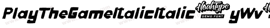 PlayTheGameItalicItalic-yWv2字体转换