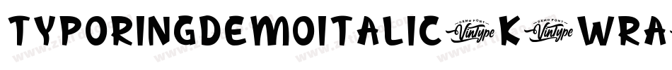 TypoRingDemoItalic-K7WRA字体转换