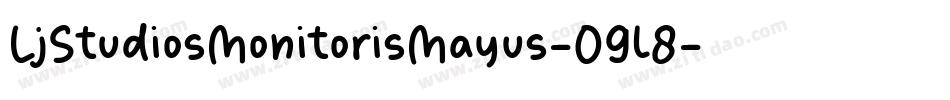 LjStudiosMonitorisMayus-O9l8字体转换