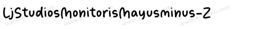 LjStudiosMonitorisMayusminus-Zavx字体转换