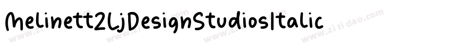 Melinett2LjDesignStudiosItalic-1M6M字体转换