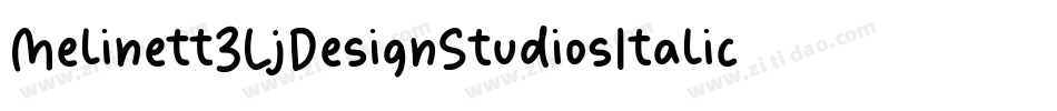 Melinett3LjDesignStudiosItalic-vqpL字体转换