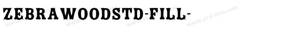 ZebrawoodStd-Fill字体转换