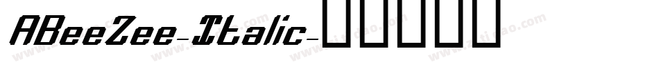 ABeeZee-Italic字体转换