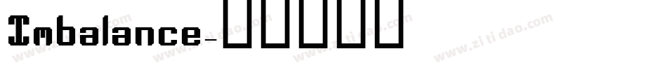 Imbalance字体转换