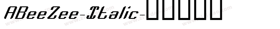 ABeeZee-Italic字体转换