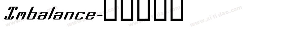 Imbalance字体转换