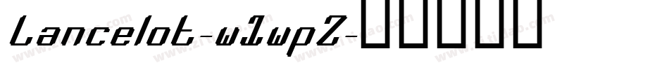 Lancelot-w1wpZ字体转换