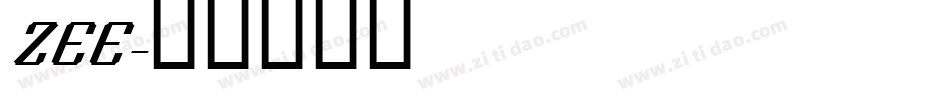 ZEE字体转换