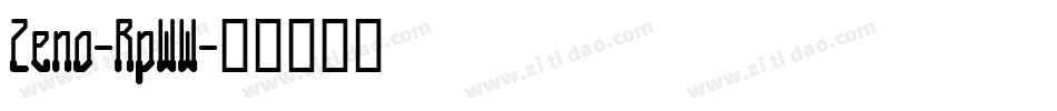 Zeno-RpWW字体转换