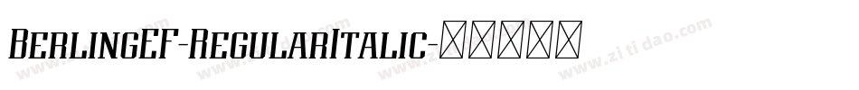 BerlingEF-RegularItalic字体转换
