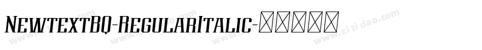 NewtextBQ-RegularItalic字体转换