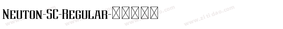 Neuton-SC-Regular字体转换