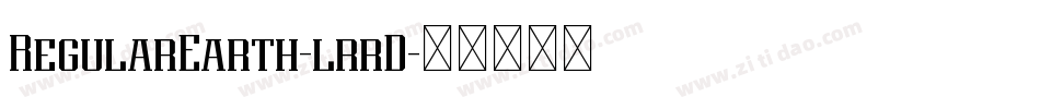 RegularEarth-lrrD字体转换