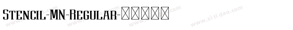 Stencil-MN-Regular字体转换