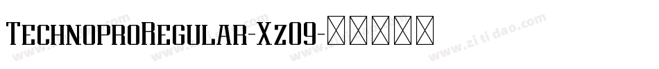 TechnoproRegular-XzO9字体转换