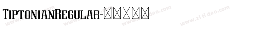 TiptonianRegular字体转换