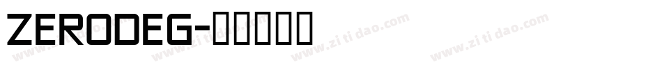 ZERODEG字体转换