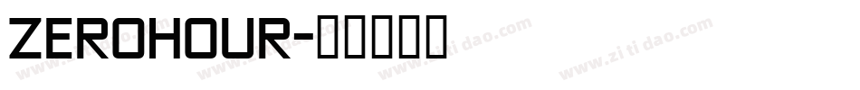 ZEROHOUR字体转换