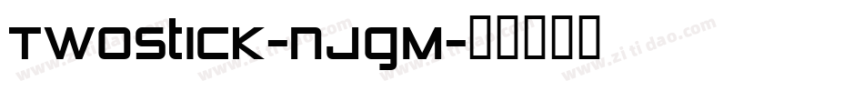 Twostick-nJgM字体转换