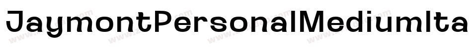 JaymontPersonalMediumItalic-lamq字体转换