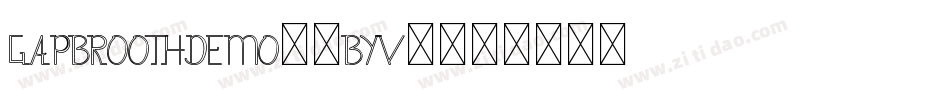 GapbroothDemo-4ByV4字体转换