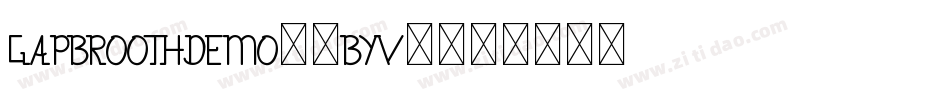 GapbroothDemo-4ByV4字体转换