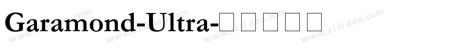 Garamond-Ultra字体转换
