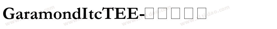GaramondItcTEE字体转换